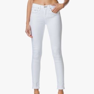 Rag & Bone white high rise skinny jeans size 26