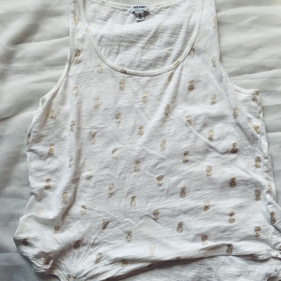 Gold Pineapple Tank Top