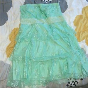 Strapless Mini Mint Green XL Dress