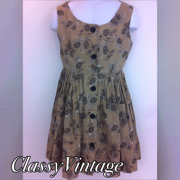 vintage Other - What a find! Perfect little pinecone pattern dress