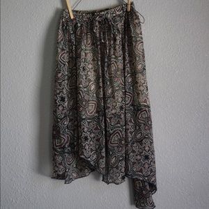 Boho Asymmetrical Skirt