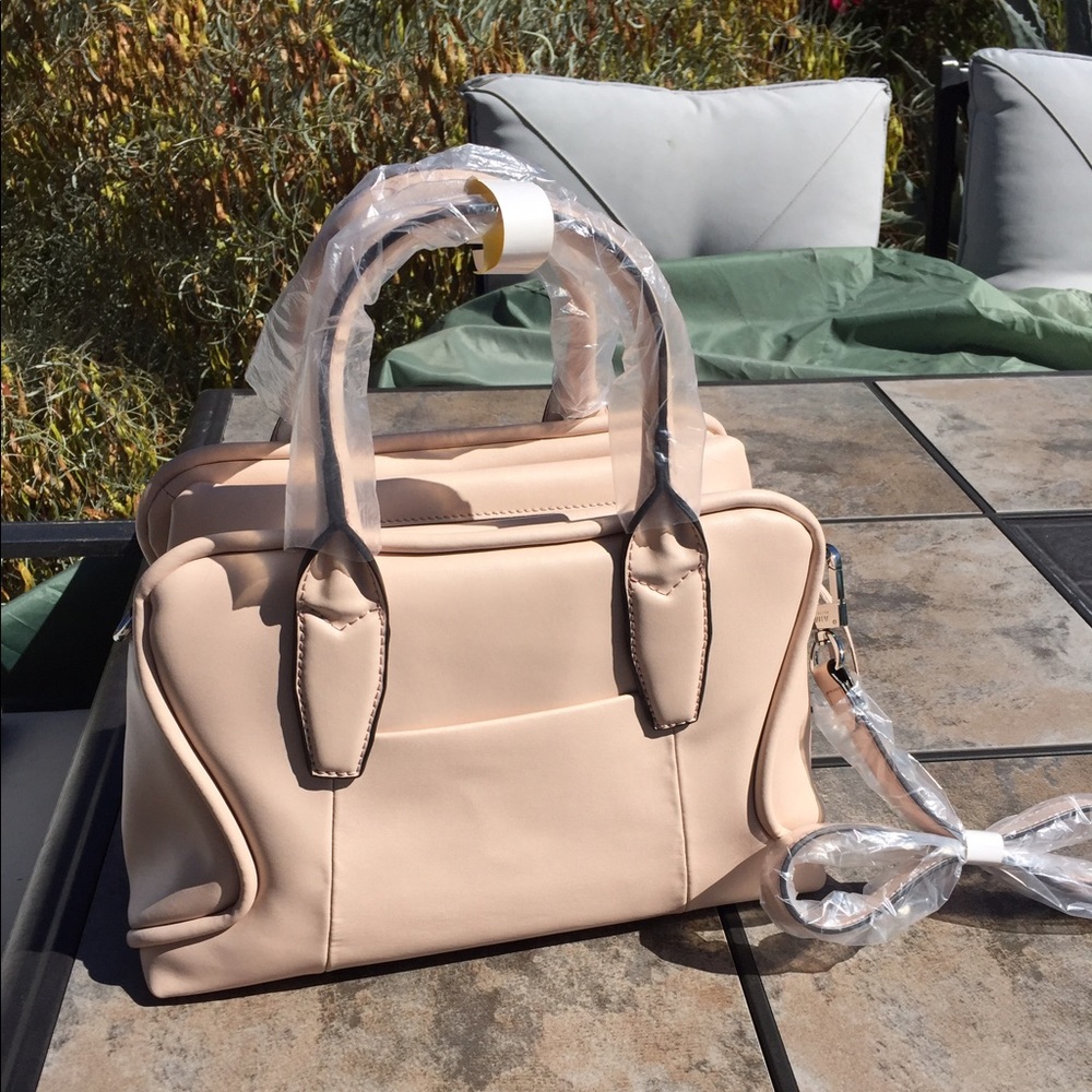 REDUCED Aimee Kestenberg rose Leather Satchel NWT