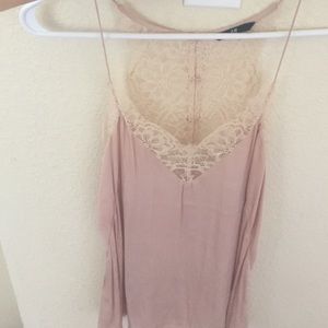 Blush tone slip tank