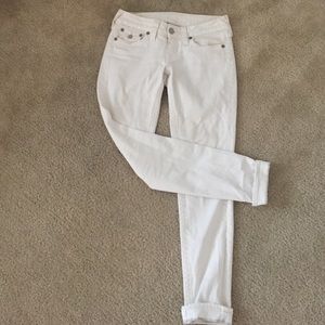 True Relgiin White Jeans