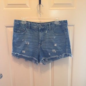 Free people denim shorts