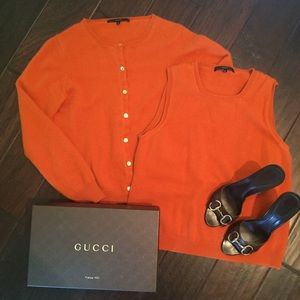 Authentic GUCCI Cashmere Sweater Set in Large