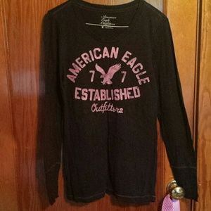 Black long-sleeve top