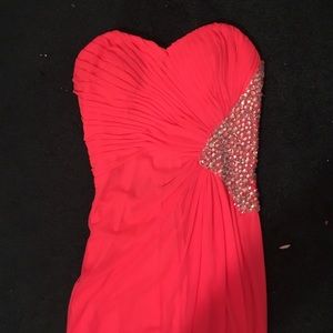 Coral prom dress