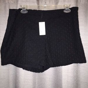 NWT Banana Republic Black Lace Shorts SZ 14