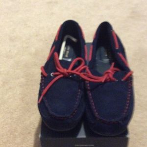 Boys Cole Haan GRANT suede driving loafers new 6.5