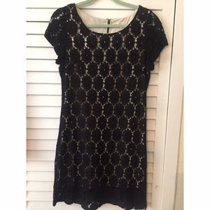Xhilaration black lace dress size L