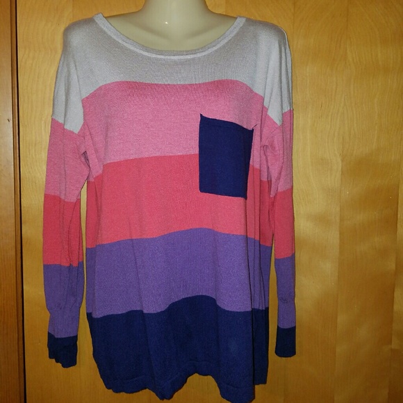 Long stripe sweater