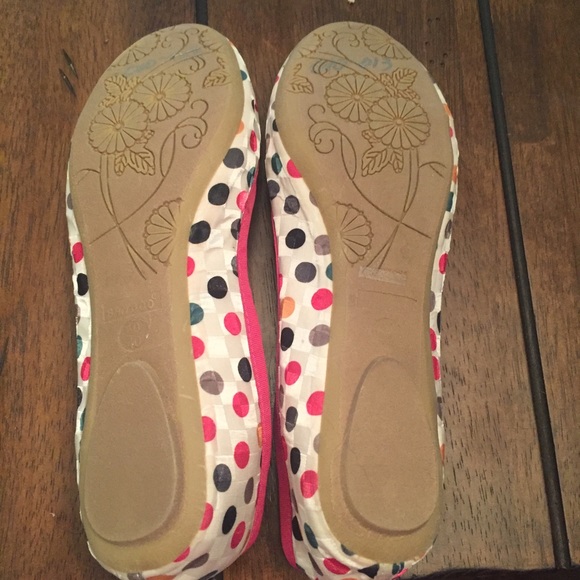 Bamboo Ballet Flats pink bows and polka dots - Picture 4 of 4