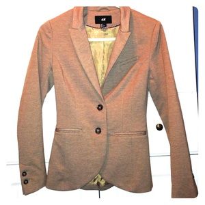 H&M Blazer Size 2 Brown Sport Jacket S Bussiness