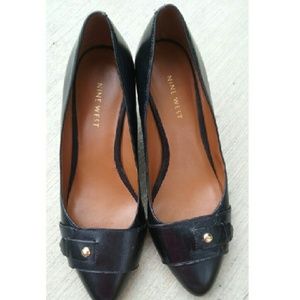 Black Nine West Wedges