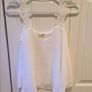 LA Hearts White Tank Top