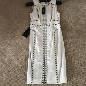Authentic leather dress