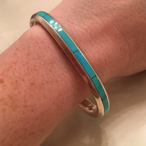 Sterling silver turquoise bracelet