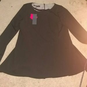 Black high low shirt