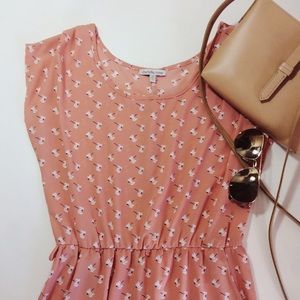 Charlotte Russe Peach Dress with White Flowers