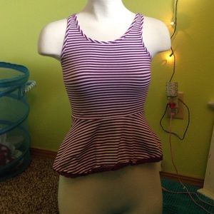 Girly fitted tank top.