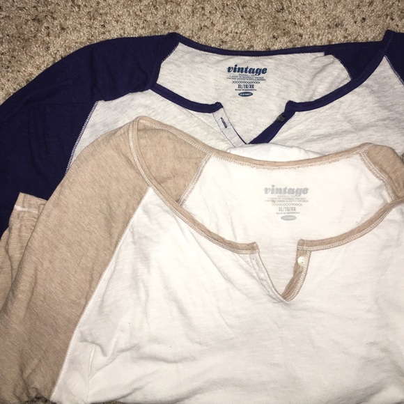 Old Navy baseball tees size XL