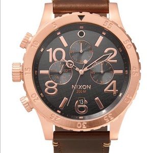 Nixon Leather 4820 chrono watch