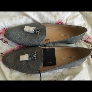 Patterned loafers by Zara