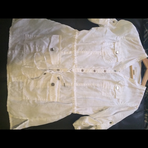 White Michael Kors jacket (size petite large)