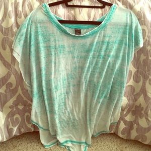 Nollie Teal Acid Wash tee