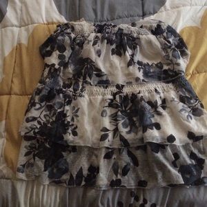 XL strapless layered top