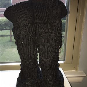 Ugh argyle knit boots