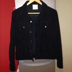 navy blue corduroy jacket