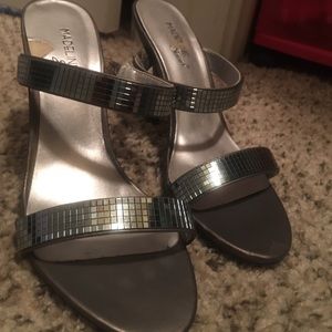 silver heels