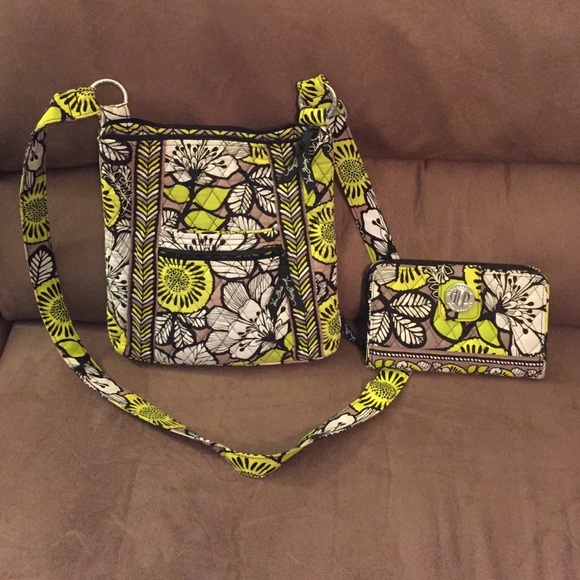 Vera Bradley Crossbody and Turnlock wallet