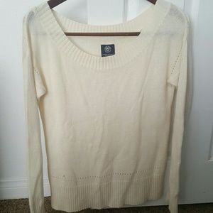 *ON HOLD* Off the shoulder cream sweater