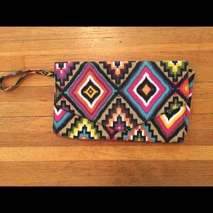 Colorful, Aztec Print Oversized Clutch