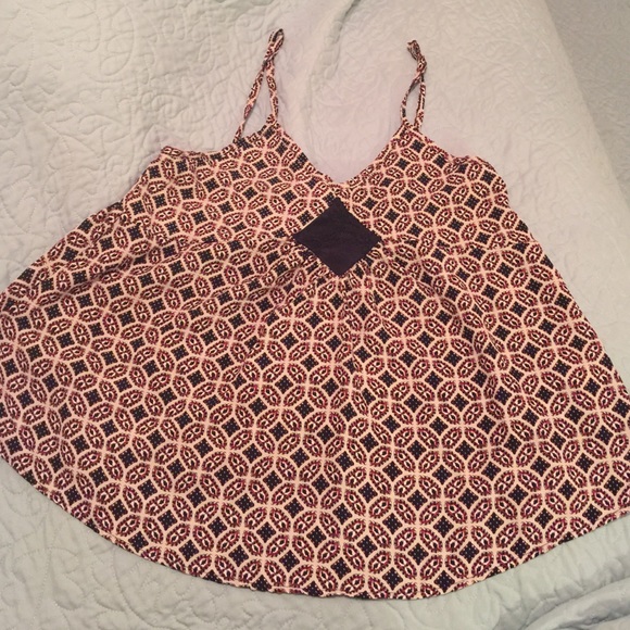 Navy and Maroon Tank