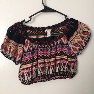 Boho off the shoulder top