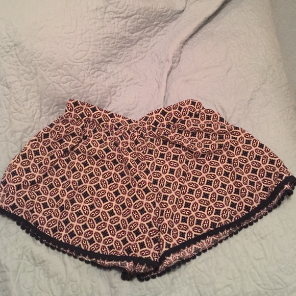 Matching navy and Maroon shorts