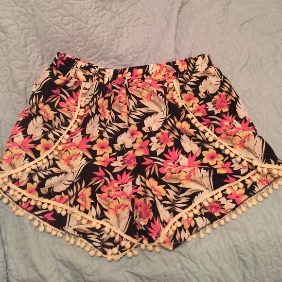 Hawaiian print shorts