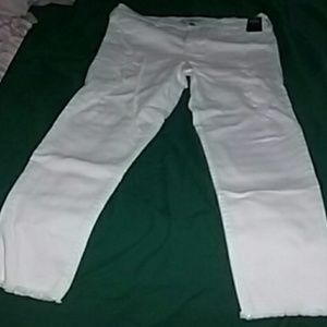 Hollister high rise crop skinny jeans