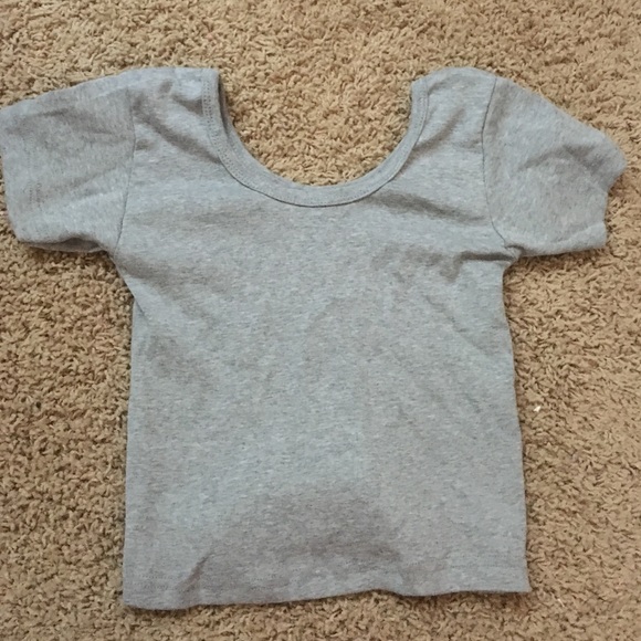 LIGHT GREY CROP TOP - Picture 1 of 1