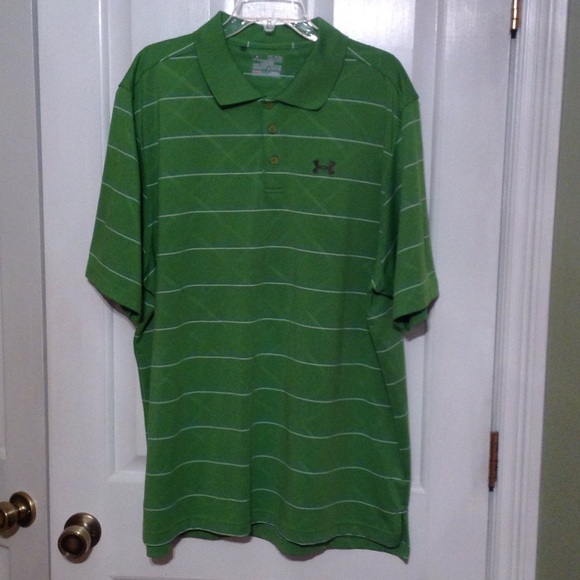 Green heat gear polo