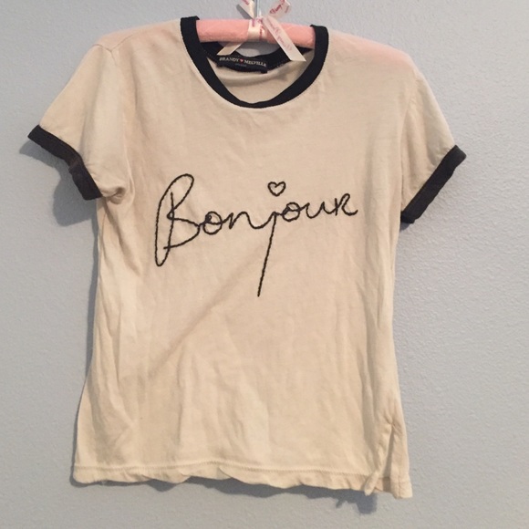 Brandy Melville "Bonjour" Top