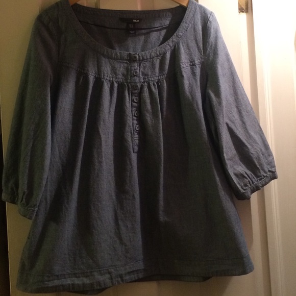 Chambray tunic WITH POCKETS!
