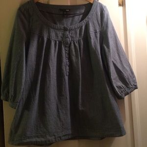 Chambray tunic WITH POCKETS!