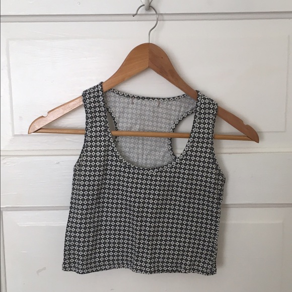 90s printed crop top