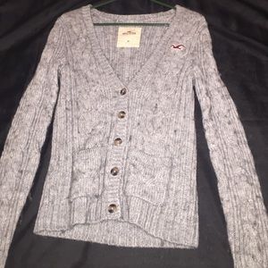 Gray Hollister cardigan