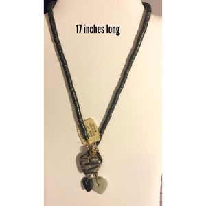 New york studio Jewelry - Necklace with 3 heart charms. 17 inches long New york studio Jewelry - Necklace with 3 heart charms. 17 inches long